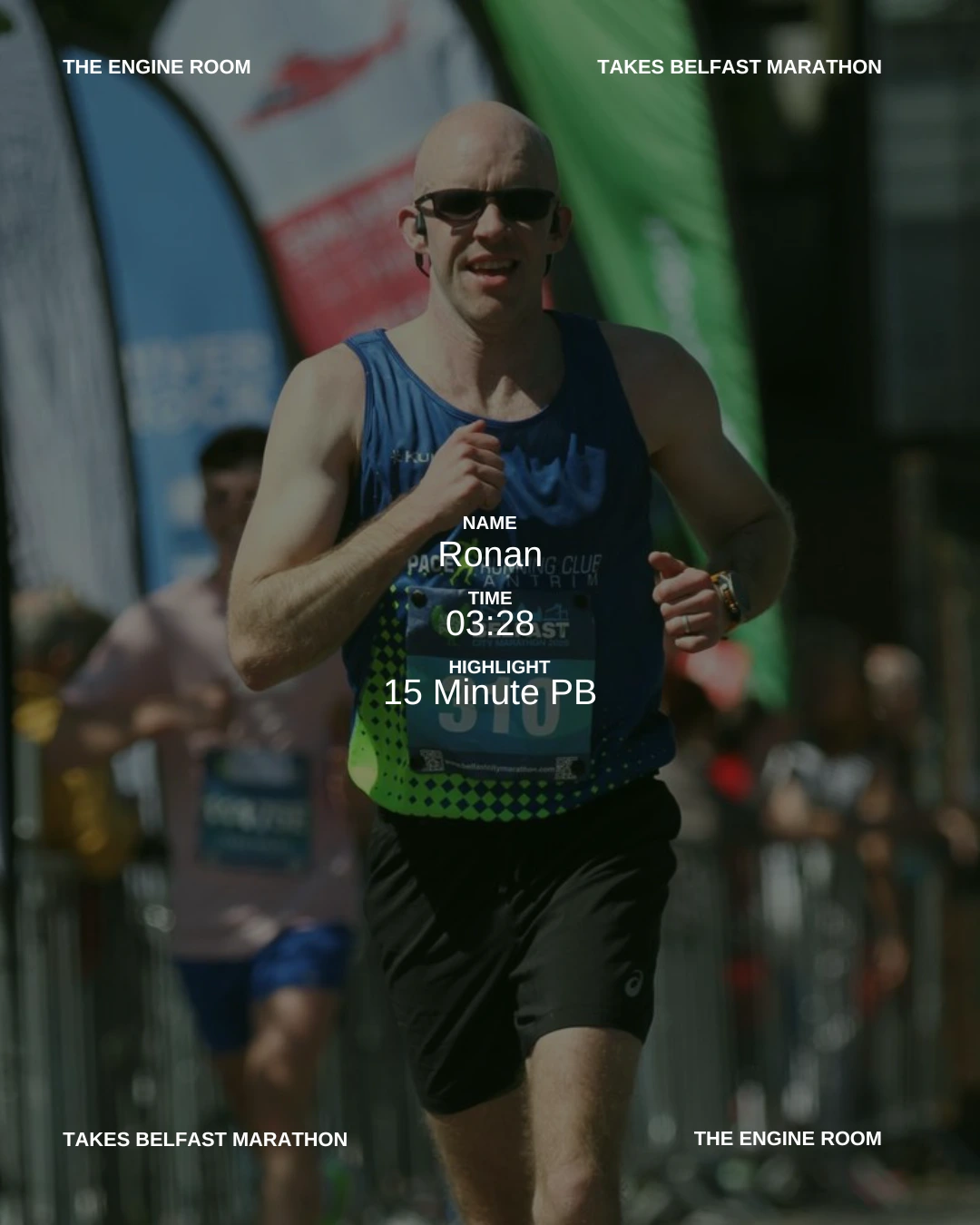 Ronan completed Belfast Marathon