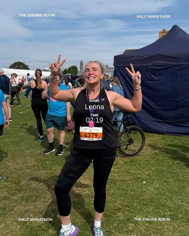 Leona completed the Antrim Coast half marathon
